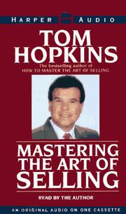 Cover of: Mastering the Art of Selling