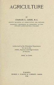 Cover of: Agriculture | C. C. James
