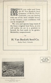 Cover of: Van Buskirk's "Netted King" [and other nursery stock of seeds]