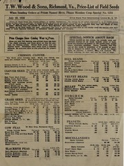 Cover of: Price list of field seeds by T.W. Wood & Sons