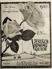 Cover of: Vestal's spring guide by Jos. W. Vestal & Son