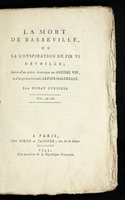 Cover of: La mort de Basseville, ou, La conspiration de Pie VI de voile e by Cubie  res-Palme zeaux, Cubie  res-Palme zeaux