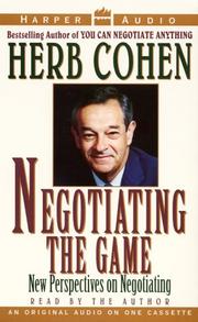 Cover of: Negotiating the Game:Vol #1