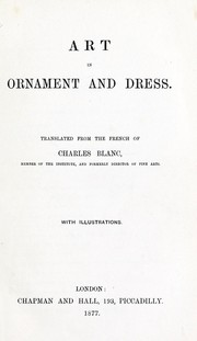 Cover of: Art in ornament and dress