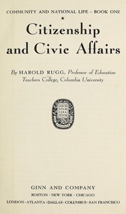 Cover of: Citizenship and civic affairs