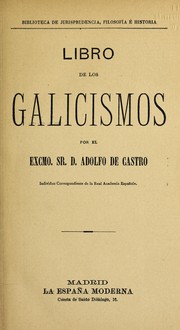 Cover of: Libro de los gallicismos