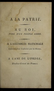Cover of: Le Franc ʹois philantrope, ou, Conside rations patriotiques relatives a   une ancienne & une nouvelle aristocratie