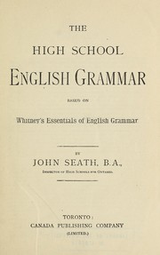 Cover of: The high school English grammar