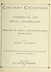 Cover of: Collier's cyclopedia of commercial and social information and treasury of useful and entertaining knowledge
