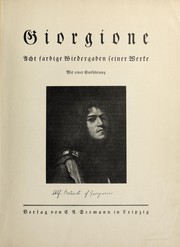 Cover of: Giorgione: acht farbige Wiedergaben seiner Werke