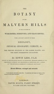 The botany of Malvern Hills by Edwin Lees
