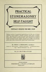 Cover of: Practical stonemasonry self-taught