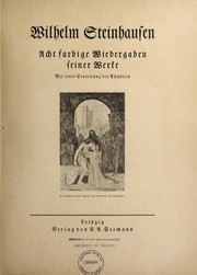 Cover of: Wilhelm Steinhausen by Wilhelm August Theodor Steinhausen