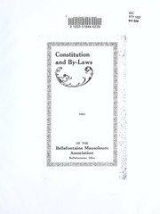 Constitution and by-laws of the Bellefontaine Mausoleum Association by Bellefontaine Mausoleum Association (Bellefontaine, Ohio)