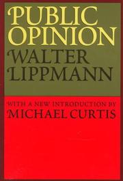 Cover of: Public opinion by Walter Lippmann