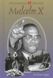 Cover of: Mysterious Deaths - Malcolm X (Mysterious Deaths) by Miriam Sagan