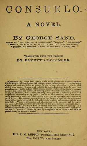 consuelo by george sand
