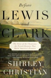 Cover of: Before Lewis and Clark by Shirley Christian
