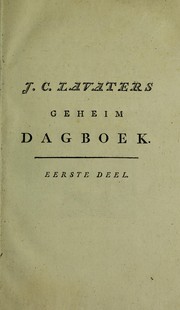 Cover of: Geheim dagboek. Uit het Hoogduitsch