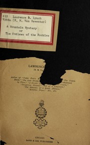 Cover of: A mountain mystery by Lawrence L. Lynch