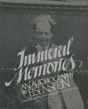 Cover of: Immoral Memories by Sergei Eisenstein