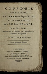 Cover of: Coup-d'¿il sur les causes et les conse quences de la guerre actuelle avec la France