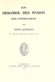 Zum Diskobol des Myron by Bruno Schröder