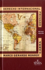 Cover of: Derecho internacional privado. - 8. edición
