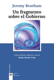 Cover of: Un fragmento sobre el gobierno. - 2. edición
