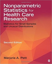 Cover of: Nonparametric statistics for health care research : statistics for small samples and unusual distributions. - 2. edición by 