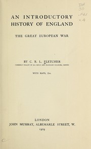 Cover of: Introductory history of England