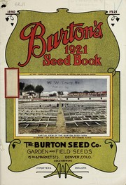 Cover of: Burton's 1921 seed book