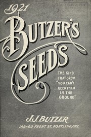 Cover of: Butzer's seeds, 1921
