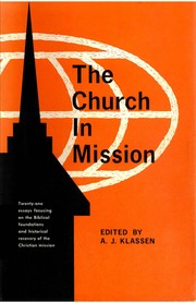 Cover of: The Church in Mission by edited by A.J. Klassen