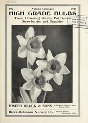 Cover of: Autumn catalogue 1921: high grade bulbs, trees, flowering shrubs, pot grown strawberries and sundries