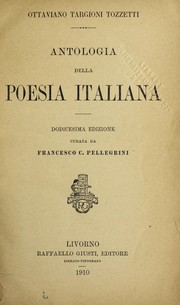 Cover of: Antologia della poesia italiana