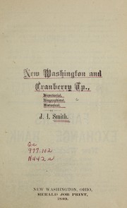 Cover of: New Washington and Cranberry Township: directorial, biographical, historical