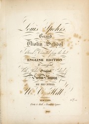 Cover of: Louis Spohr's Grand violin school by Louis Spohr