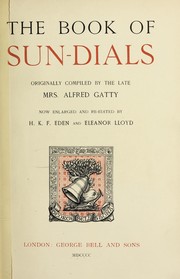 Cover of: Book of sun-dials