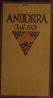 Cover of: Fall 1921 [catalog]