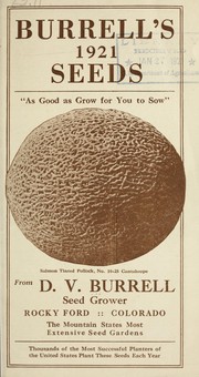 Cover of: Burrell's 1921 seeds