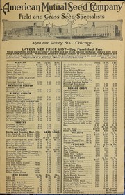 Cover of: Latest net price list by American Mutual Seed Co