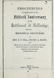 Proceedings in commemoration of the fiftieth anniversary of the settlement of Tallmadge by Tallmadge (Ohio)