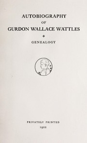 cover of Autobiography of Gurdon Wallace Wattles
