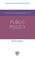 Cover of: Advanced introduction to public policy