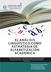 Cover of: El análisis lingüístico como estrategia de alfabetización académica. - 1. ed. by 