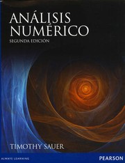 Cover of: Análisis numérico (2. edición.) by 