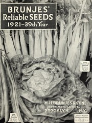 Cover of: Brunjes' reliable seeds: 1921- 39th year