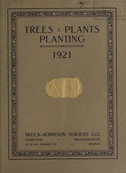 Cover of: Trees, plants, planting: 1921