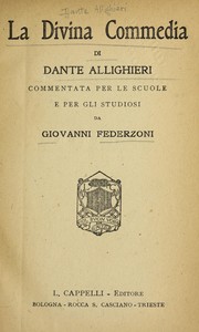 Cover of: La Divina commedia di Dante Allighieri